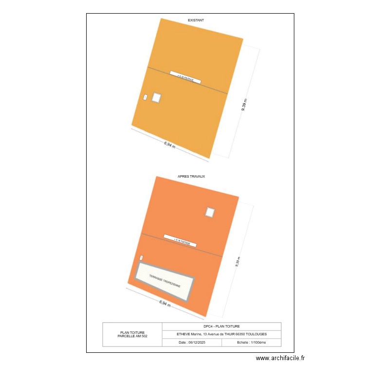 PLAN TOITURE NICO. Plan de 0 pièce et 0 m2