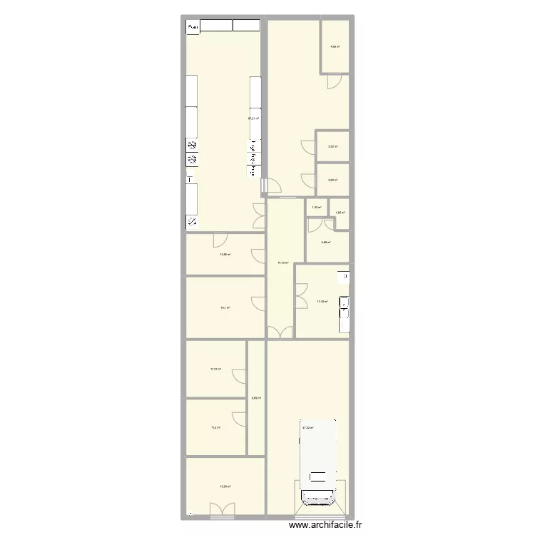 cuisine traiteur v3. Plan de 