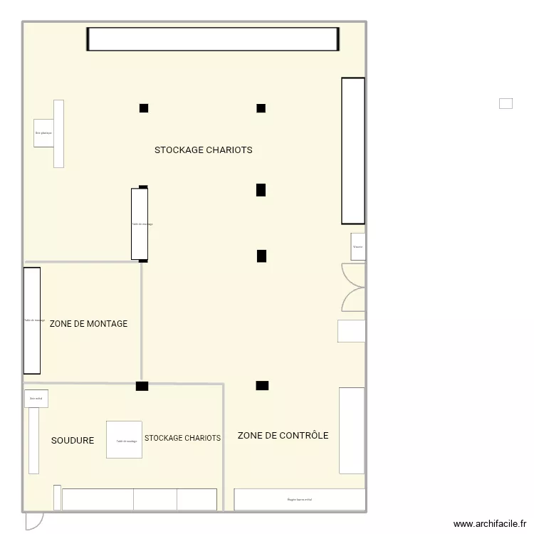 Garage. Plan de 2  et 357 m²
