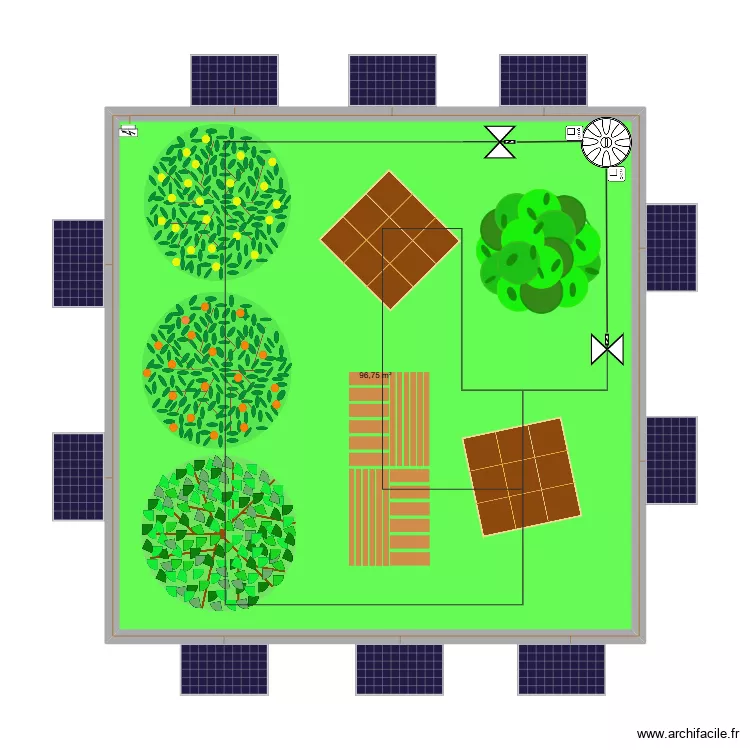 baptiste.dhoop. Plan de 1  et 97 m²
