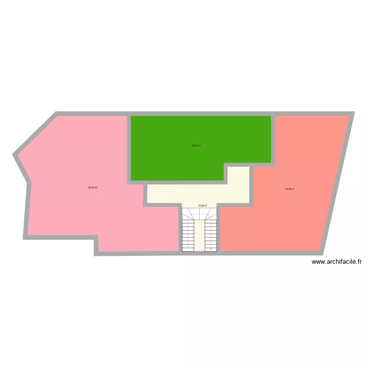 Exemple. Plan de 4  et 180 m²