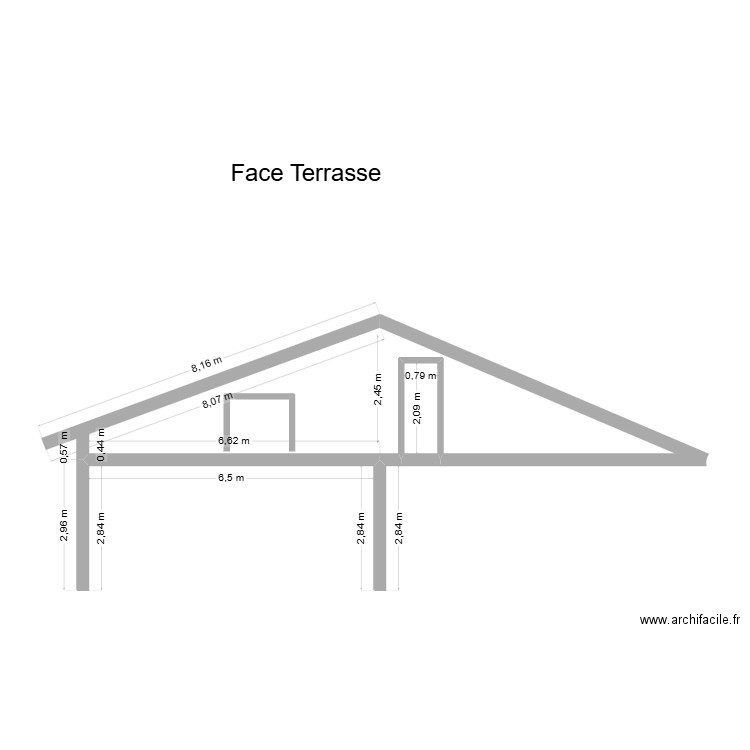Peypin avant. Plan de 1 pièce et 2 m2