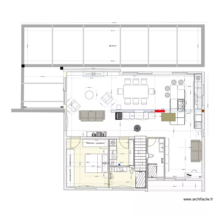 Obernai RDC validé E Trappe avec terrasse copie 1510. Plan de 2 Pièces et 76 m² Obernai RDC validé E Trappe avec terrasse copie 1510. Plan de 2 Pièces et 76 m²