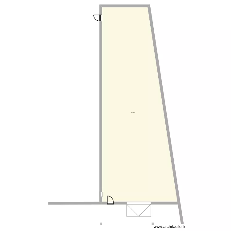 cave. Plan de 1 pièce et 325 m²