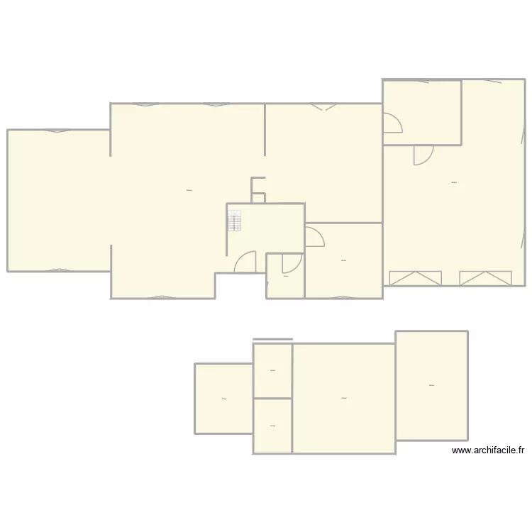 p10 lino papais. Plan de 9  et 2361 m²