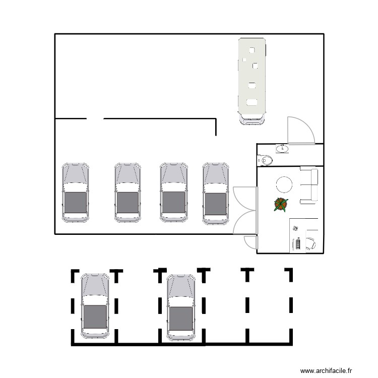 garage auto carlo. Plan de 0 pièce et 0 m2