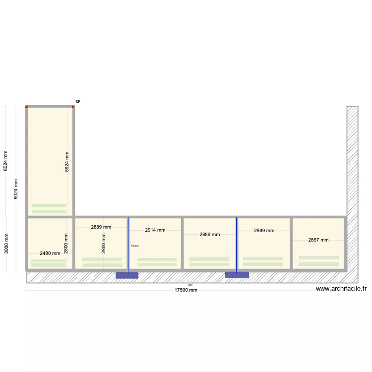 michael hauban. Plan de 7  et 62 m²