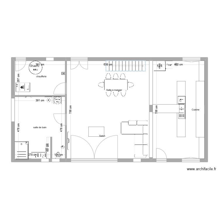 Antoine téo. Plan de 4 pièces et 107 m2