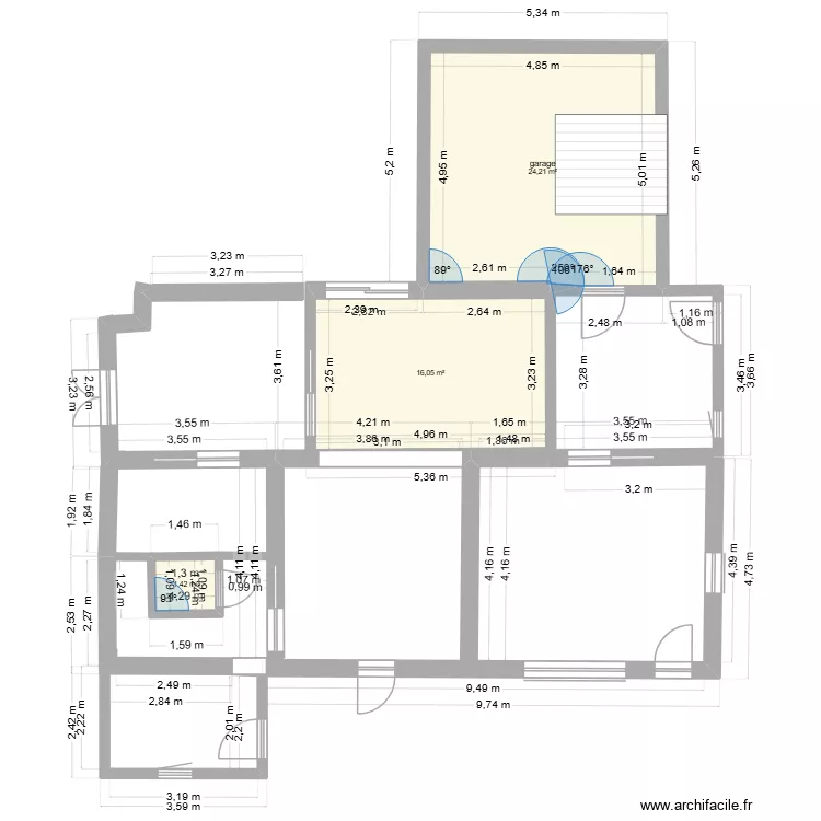 maison 1. Plan de 3 et 42 m² maison 1. Plan de 3 et 42 m²