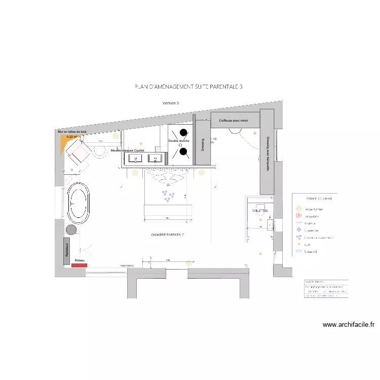 Pillard Chambre Bis. Plan de 