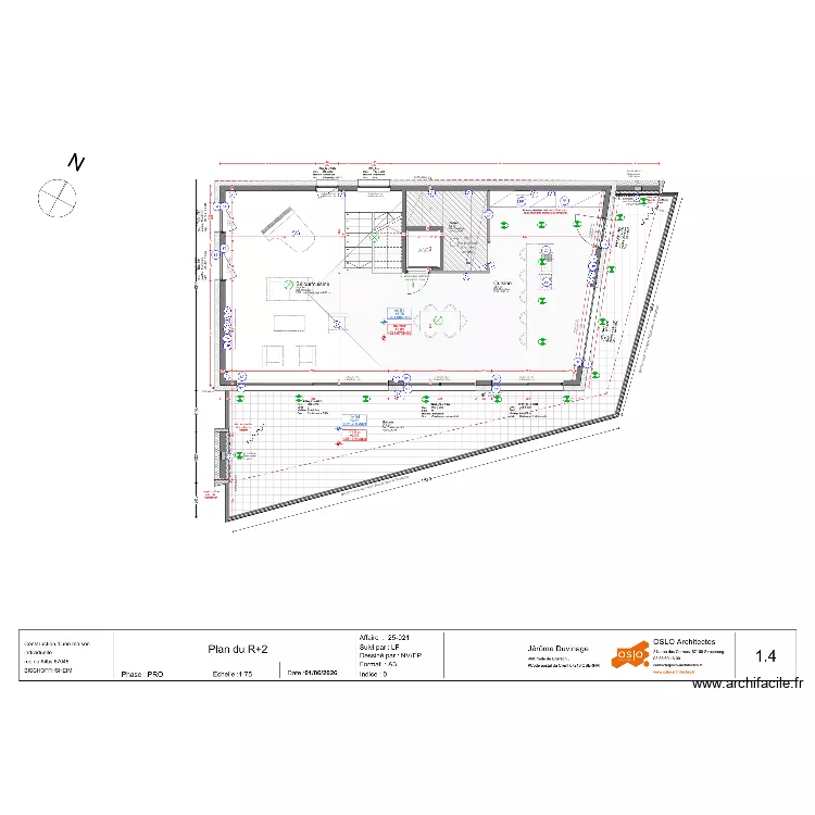 R+2. Plan de R+2. Plan de