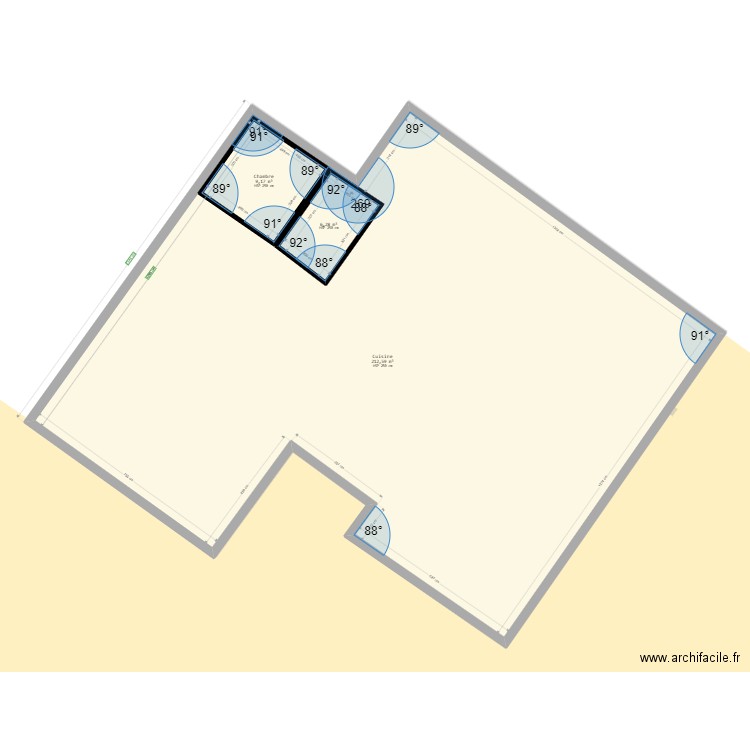 Beaumont. Plan de 3 pièces et 453 m2