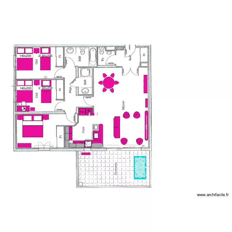 alta vista mobilier. Plan de 