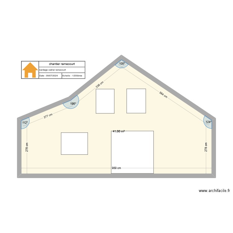 chantier ramecourt. Plan de 0 pièce et 0 m2