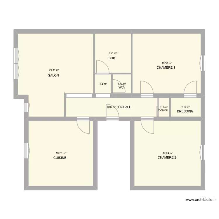 FAGIANI. Plan de 10 et 90 m² FAGIANI. Plan de 10 et 90 m²