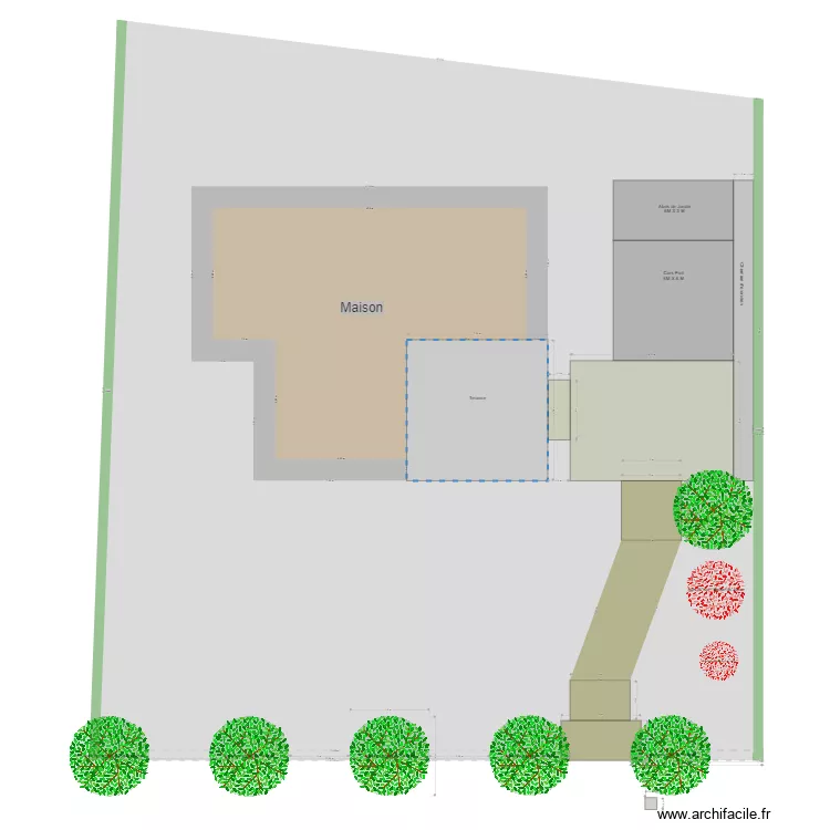 Terrain + Maison. Plan de Terrain + Maison. Plan de