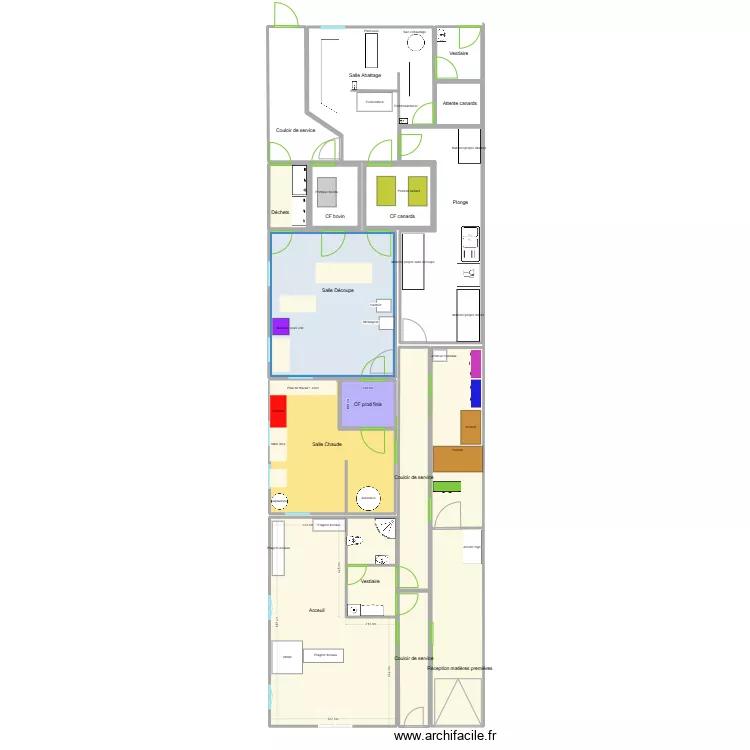 nouveau labo. Plan de 