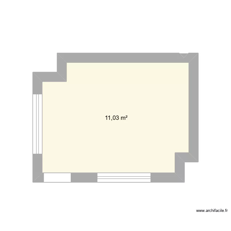 orpi montrouge. Plan de 1  et 11 m²