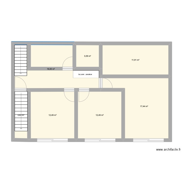 1er . Plan de 0 pièce et 0 m2