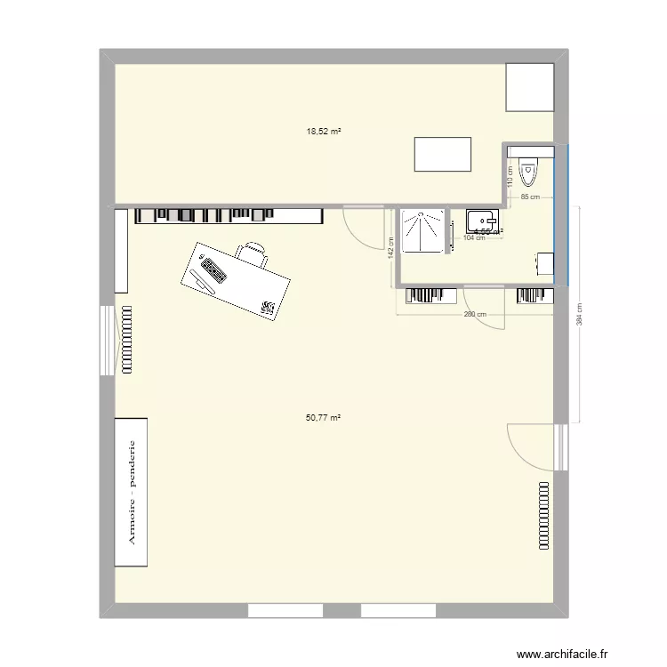 sdb haut 2025_80x80_145. Plan de 