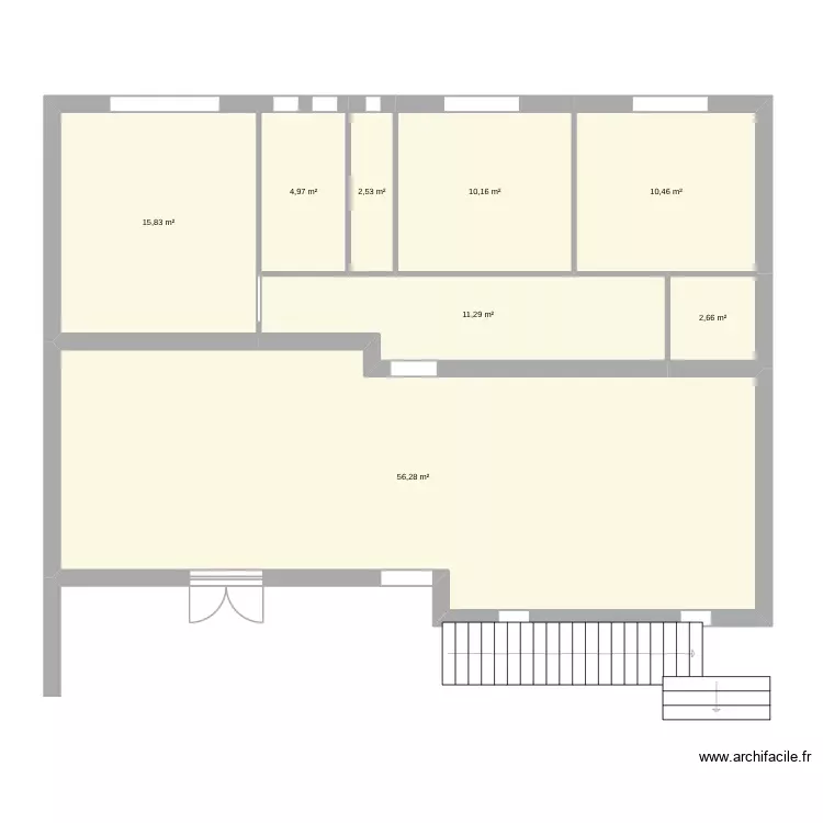 Plan. Plan de 8 Pièces et 114 m²