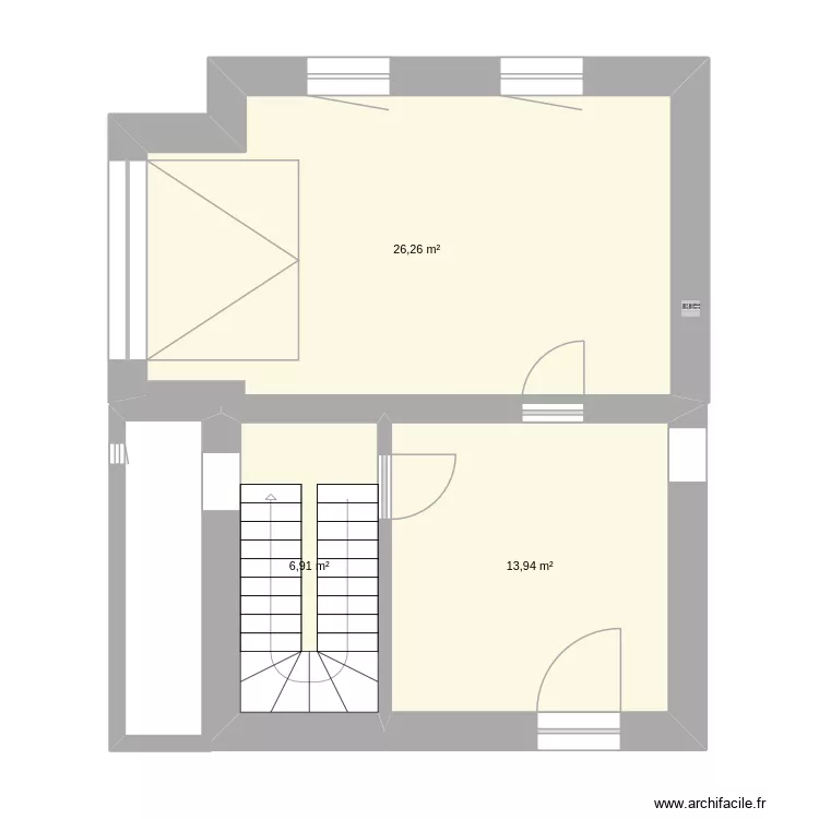Roquettes_etage0. Plan de 3 Pièces et 47 m² Roquettes_etage0. Plan de 3 Pièces et 47 m²