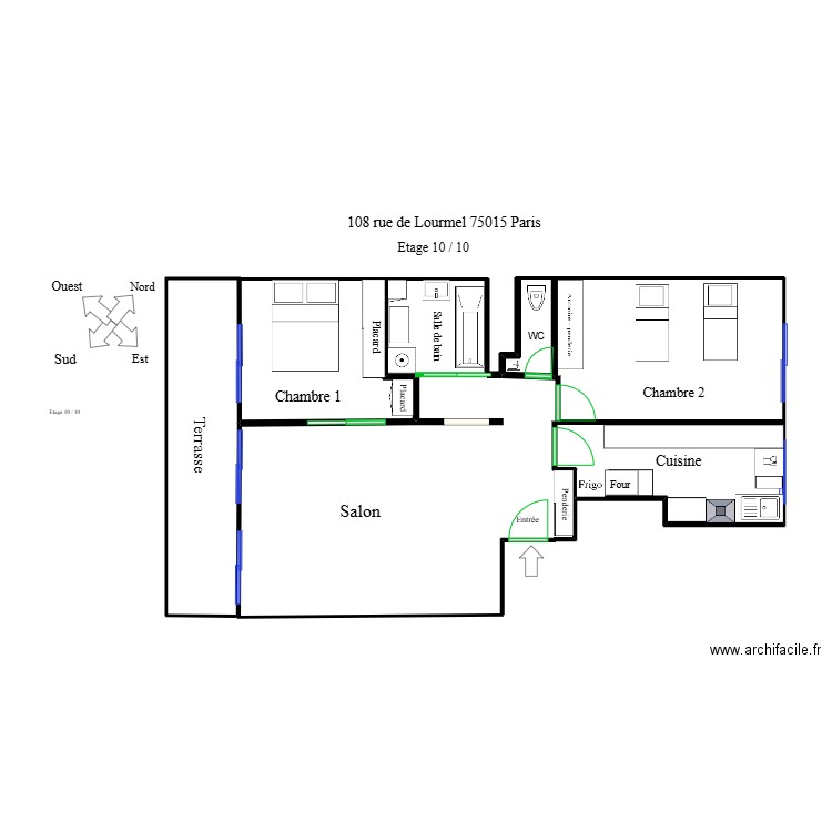 LOURMEL. Plan de 0 pièce et 0 m2