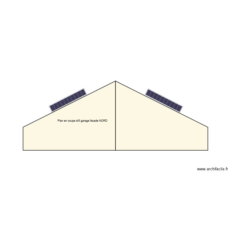 SEILLE PLAN EN COUPE FACE NORD TOIT GARAGE. Plan de 0 pièce et 0 m2