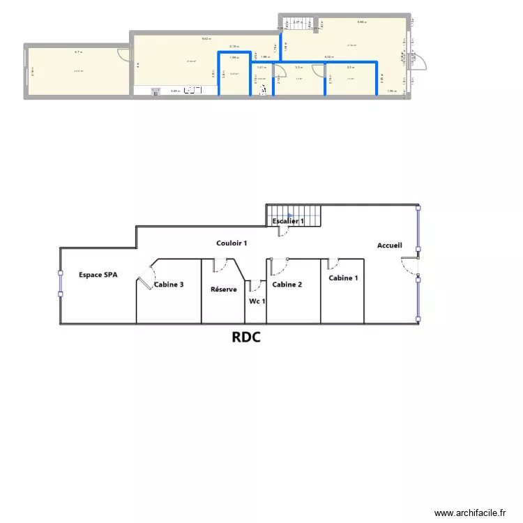 10 place de la pilorie 53400 craon. Plan de 20  et 253 m²