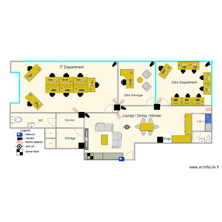 IT and Q&A Paphos. Plan de 0 pièce et 0 m2