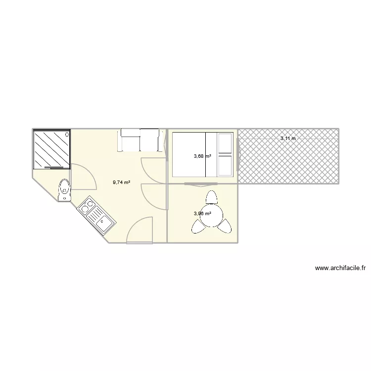 B006. Plan de 5  et 25 m²