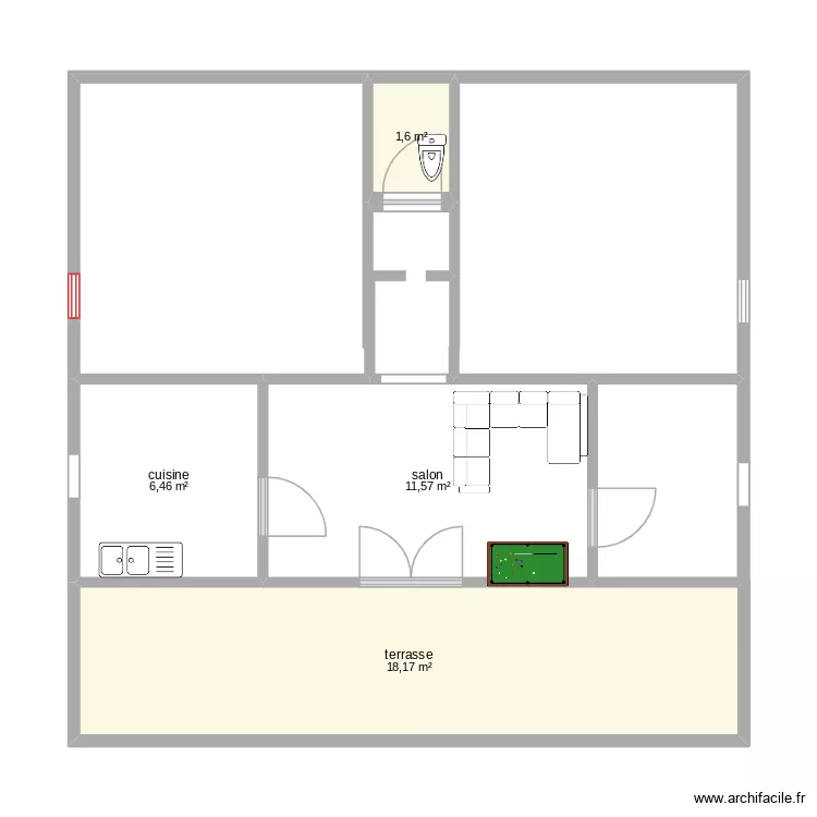 plan de maison. Plan de 4  et 38 m²