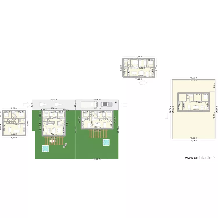 SPQ lot8 V16R. Plan de 37 et 621 m² SPQ lot8 V16R. Plan de 37 et 621 m²