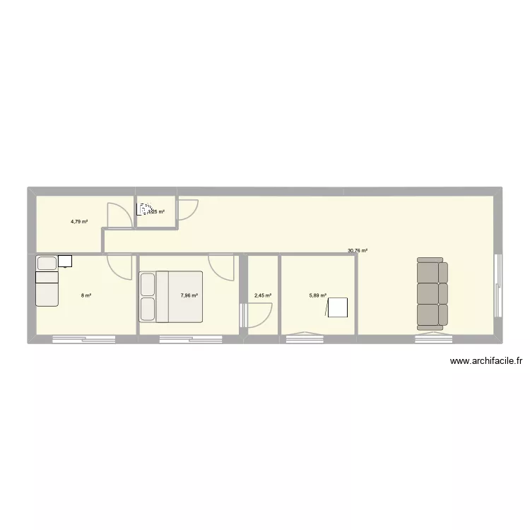 PLAN INVERSE NEW. Plan de 7 et 61 m² PLAN INVERSE NEW. Plan de 7 et 61 m²