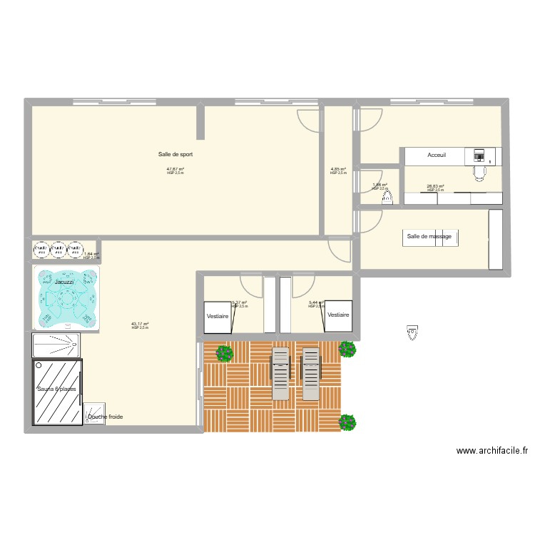 V 12 rdc. Plan de 21 pièces et 410 m2