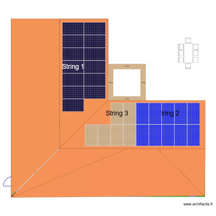 Maison Version Toiture. Plan de 9 et 63 m² Maison Version Toiture. Plan de 9 et 63 m²