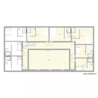 Plan R+1 gite Saint Jean de la Blaquière