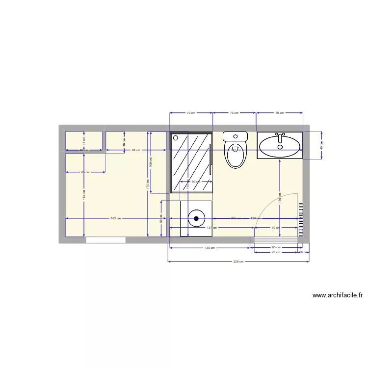 Cuisine/sdb 4. Plan de 