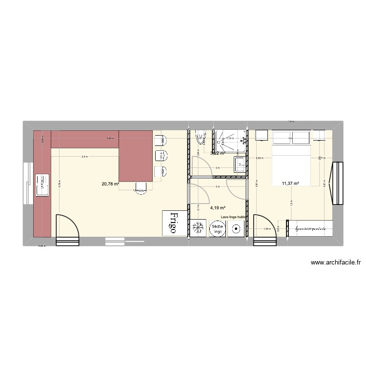 Nana Adi. Plan de 0 pièce et 0 m2