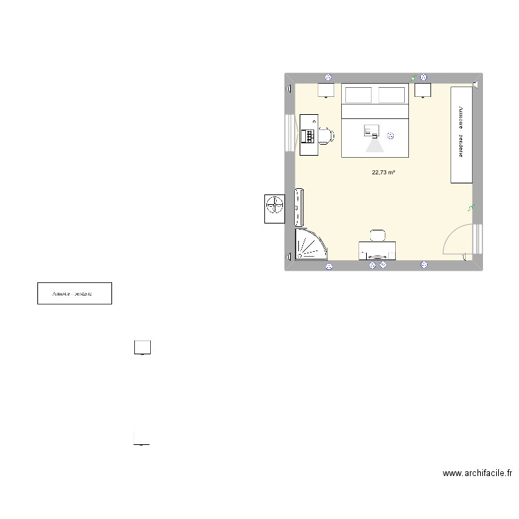 Ma chambre. Plan de 0 pièce et 0 m2