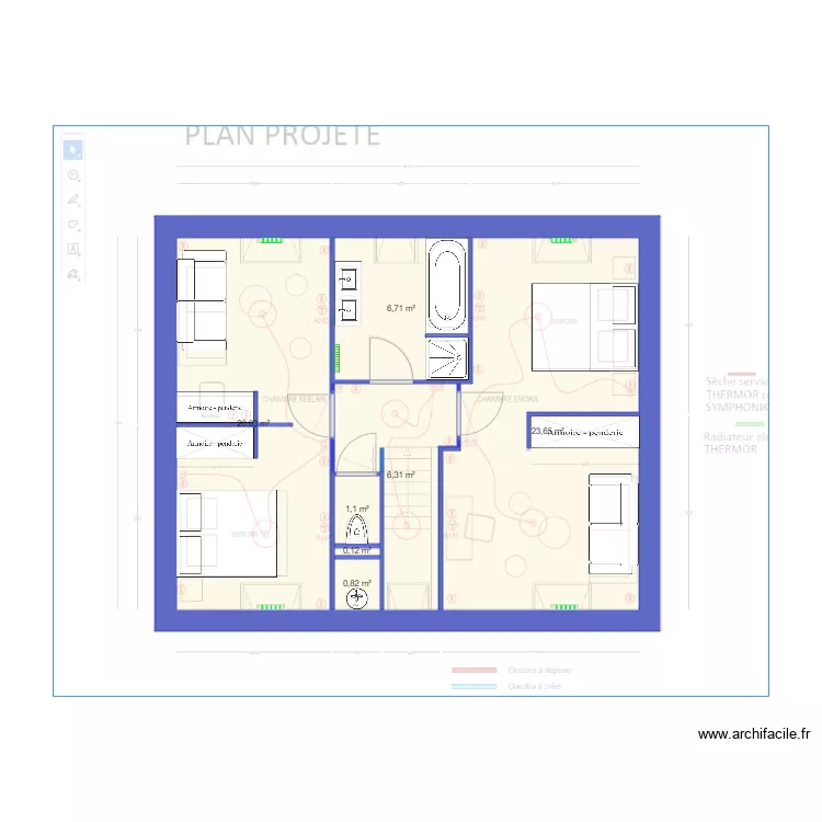 stephanie etage. Plan de 