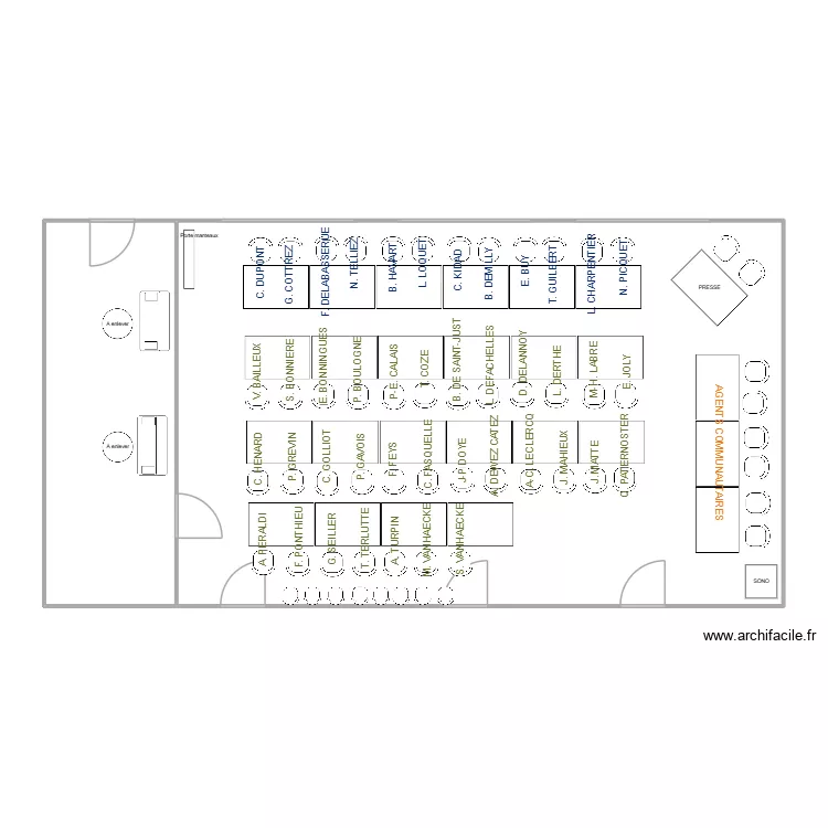 plan CC TLN 2. Plan de 2  et 143 m²