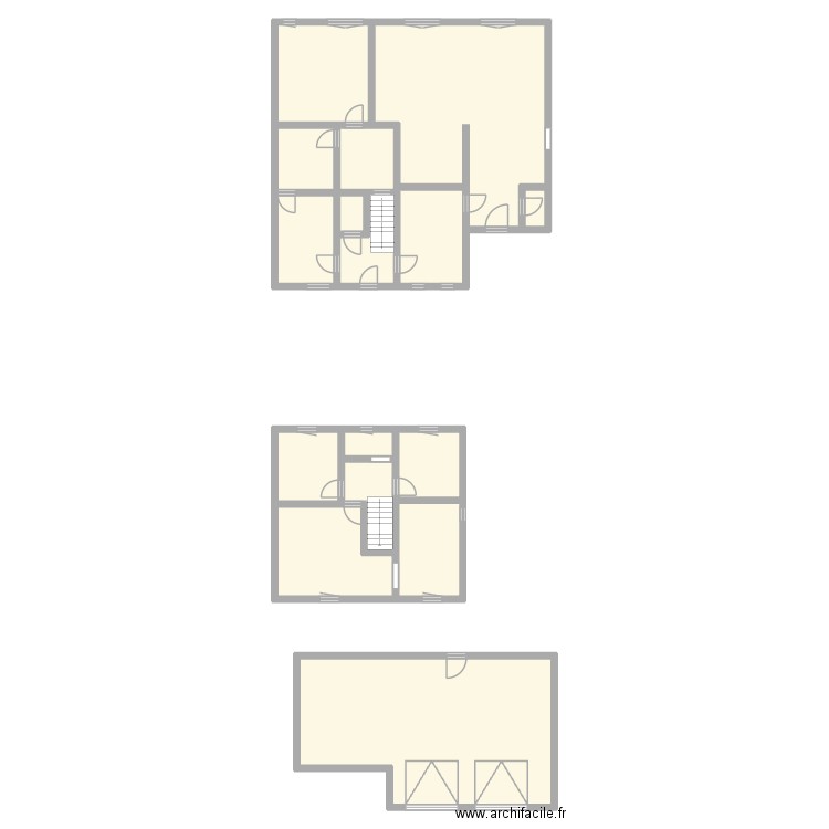 maison. Plan de 16 pièces et 252 m2