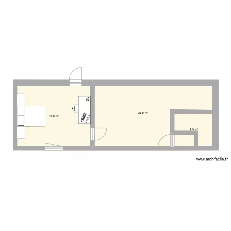 essaie. Plan de 3 et 47 m² essaie. Plan de 3 et 47 m²