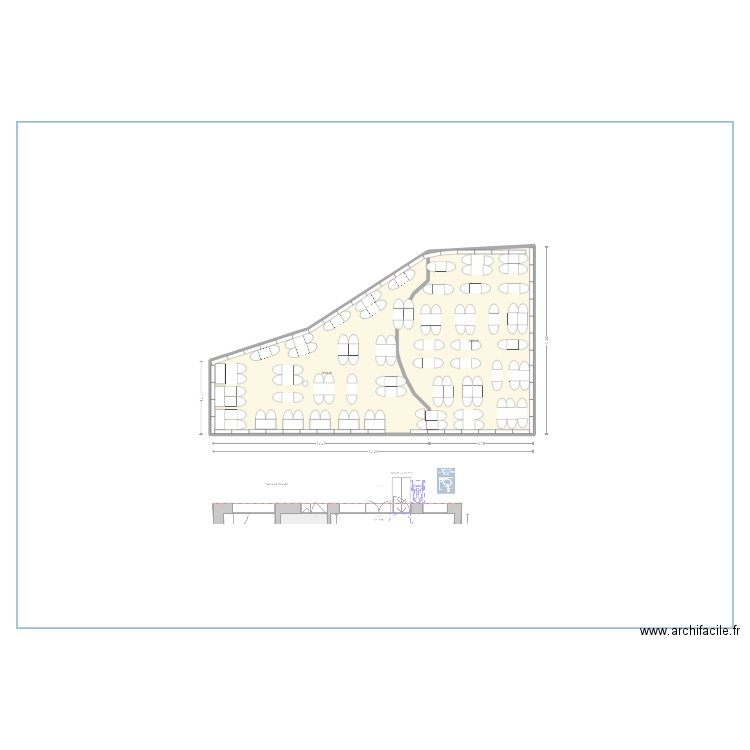 orleans 5. Plan de 2 pièces et 154 m2