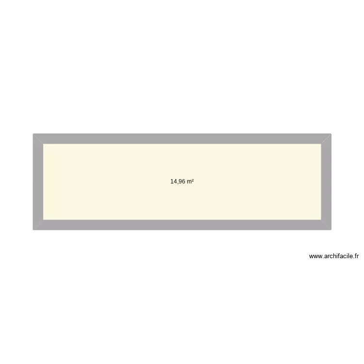 cantine mobile. Plan de 1  et 15 m²