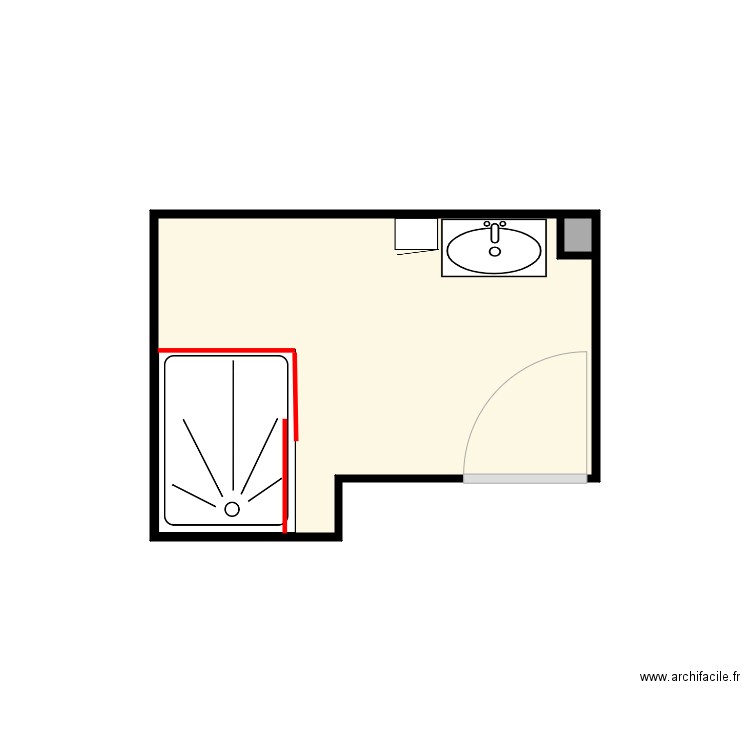 Marechal. Plan de 2 pièces et 5 m2
