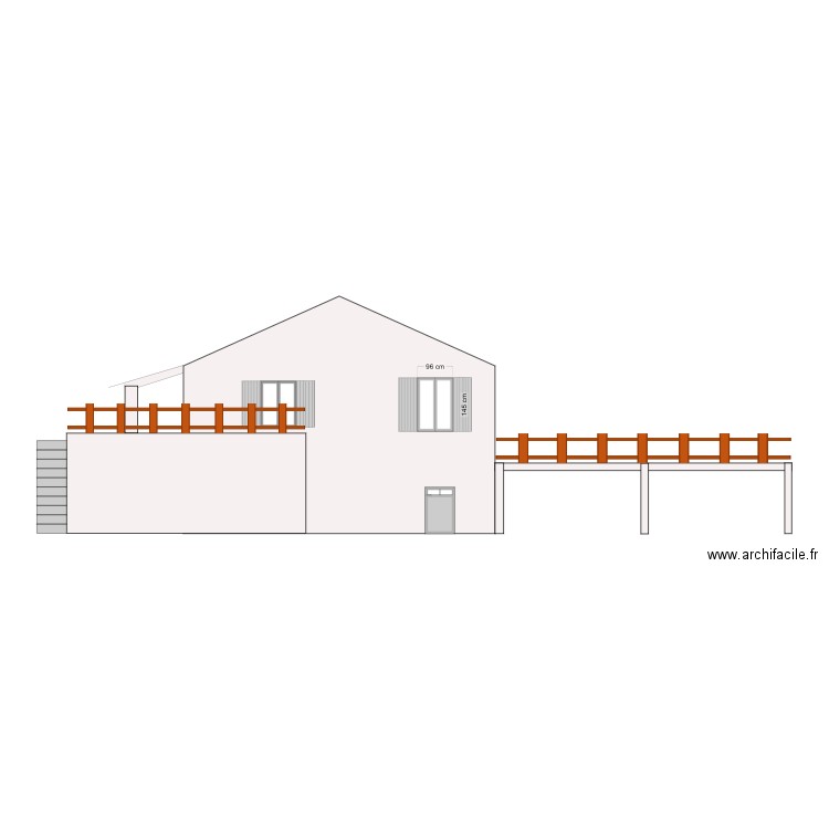 ré aménagement face est. Plan de 0 pièce et 0 m2