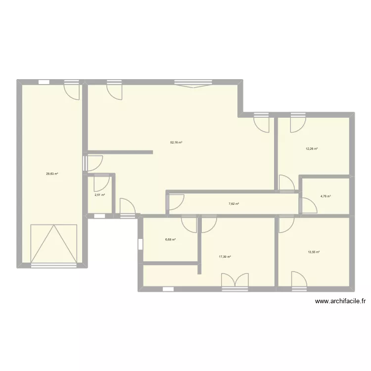 dange saint romain. Plan de 9  et 147 m²