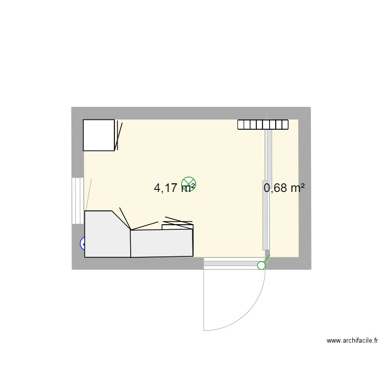 bureau RDC. Plan de 0 pièce et 0 m2